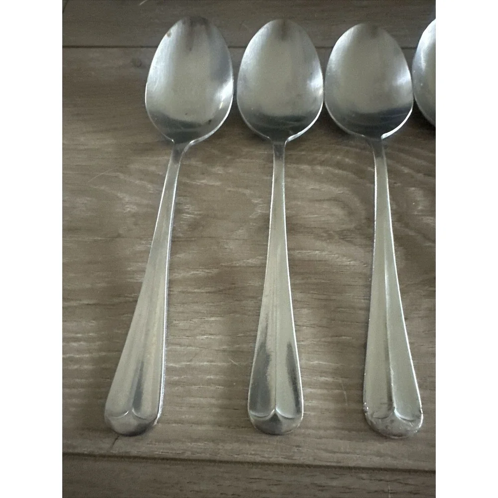5 PCs Supreme by Towle Ashley Stainless Steel Flatware‎ Oval Place Spoons  Korea